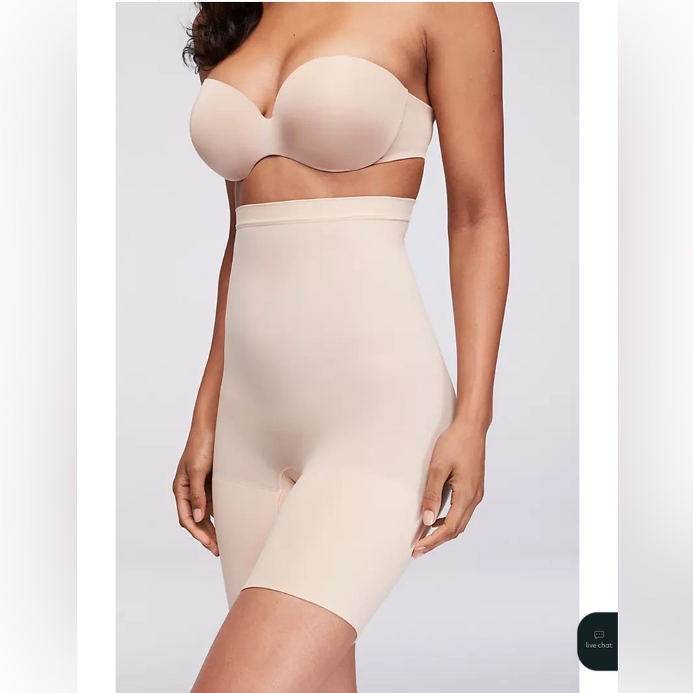 Spanx Higher Power Shaper Shorts 2745 High Waisted Nude Size XL